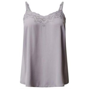 Torrid Gray Lilac Embroidered Sophie Georgette Cami Plus Size 2X NWT